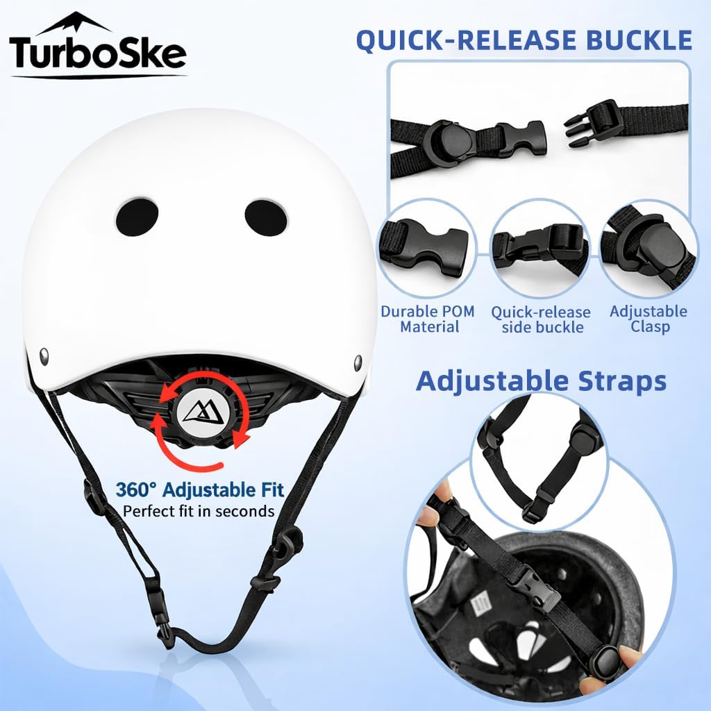 Skateboard Helmet,BMX Bike Multi-Sport Helmet for Youth,Men Women