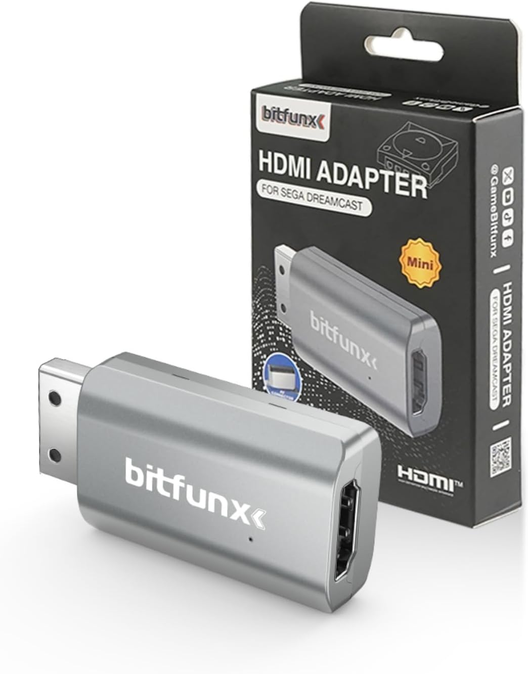 BITFUNX Dreamcast HDMI™ Adapter - Supports VGA to HDMI™, Plug & Play Video Game Adapter with No Lag