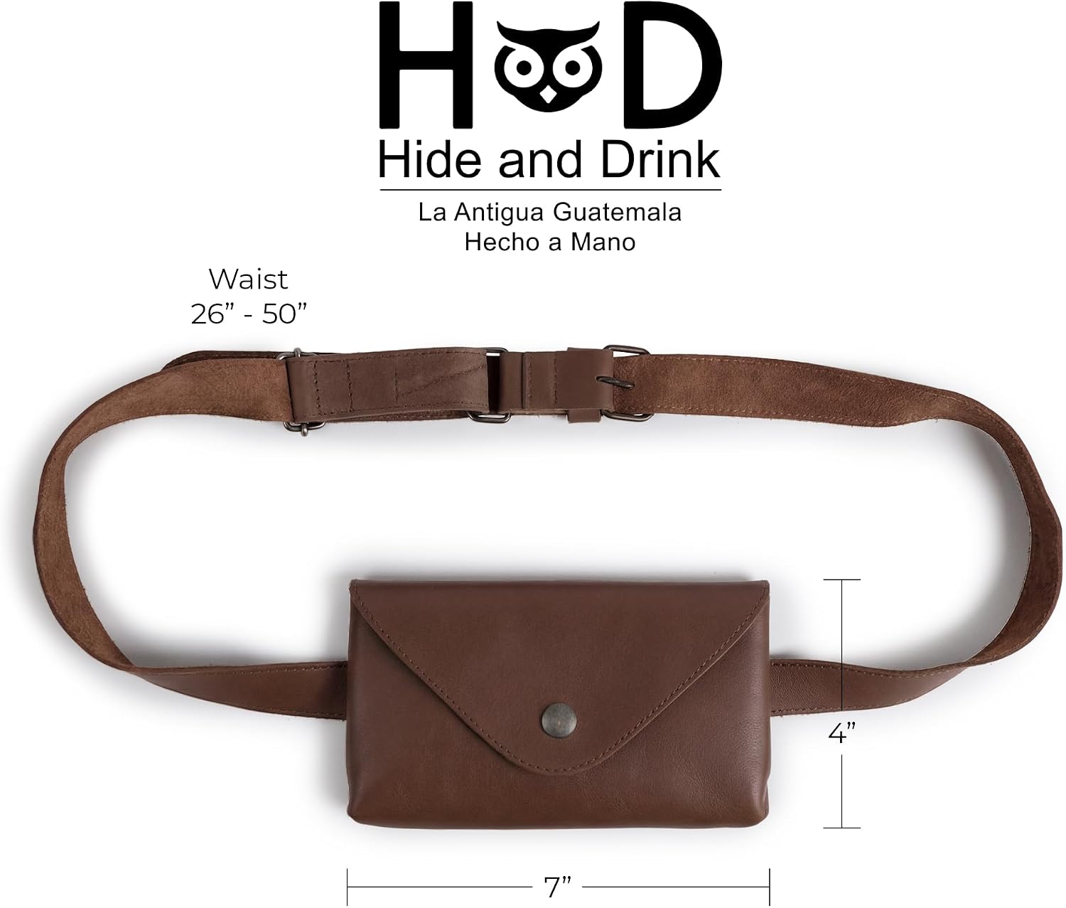 Hide & Drink, Waist Pouch, Fanny Pack, Medieval Bag, Vintage Purse, Phone Holder Cable Case, Easy Travel for Digital Nomads, Full Grain Leather