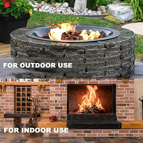 Skyflame 10 Small Piece Set of Ceramic Wood Logs and Pine Cones