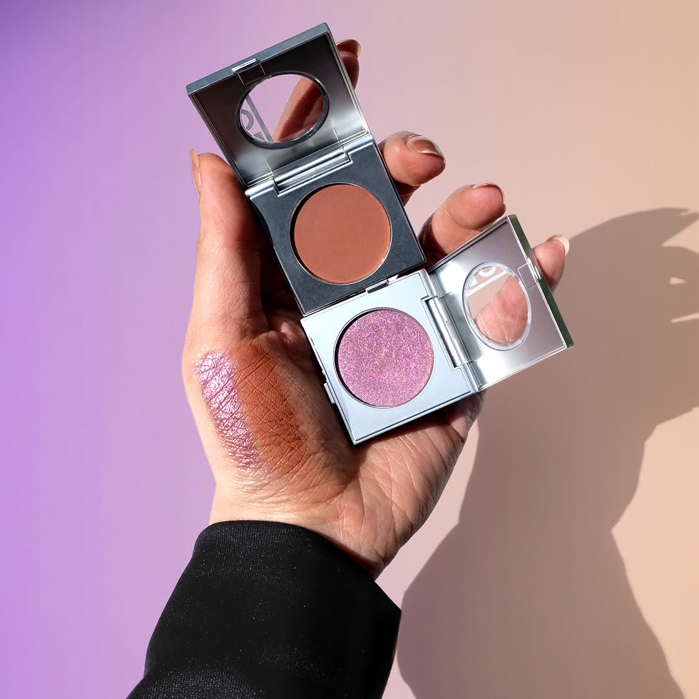 MODE Matte Grey Brown Taupe Eyeshadow Absolute FUNDAMENTAL High Pigment Long Wear Potent Color, Nourishing Natural Pressed Powder Eye Shadow Single Compact, Vegan, Cruelty Free