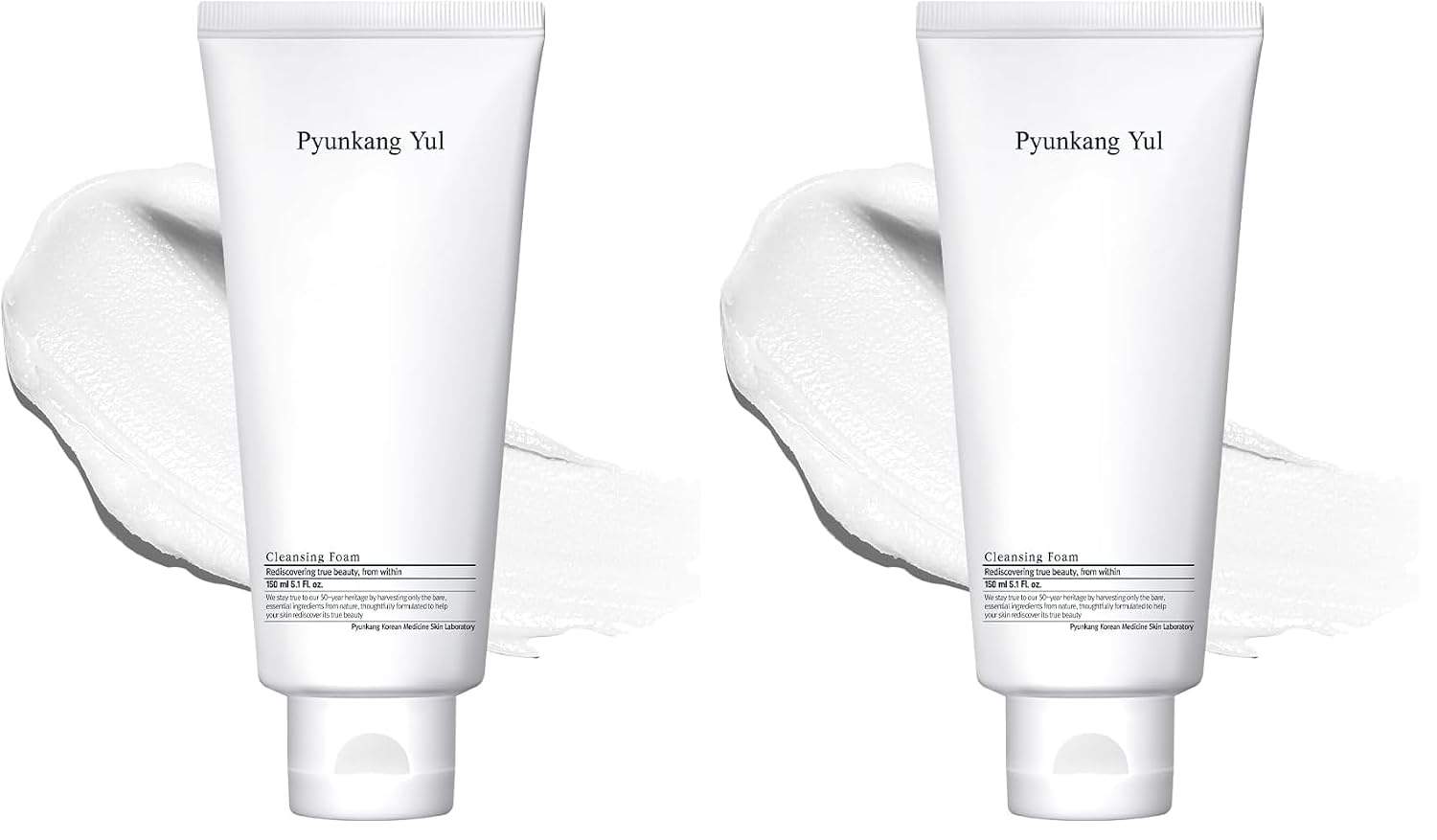 PYUNKANG YUL Cleansing Foam - Korean Facial Wash for All Skin Types - Zero-irritation Face Washer extracted from Coconut - Moisturized Skin & Creating Moisture Barrier after Cleansing - 5.1 Fl. Oz