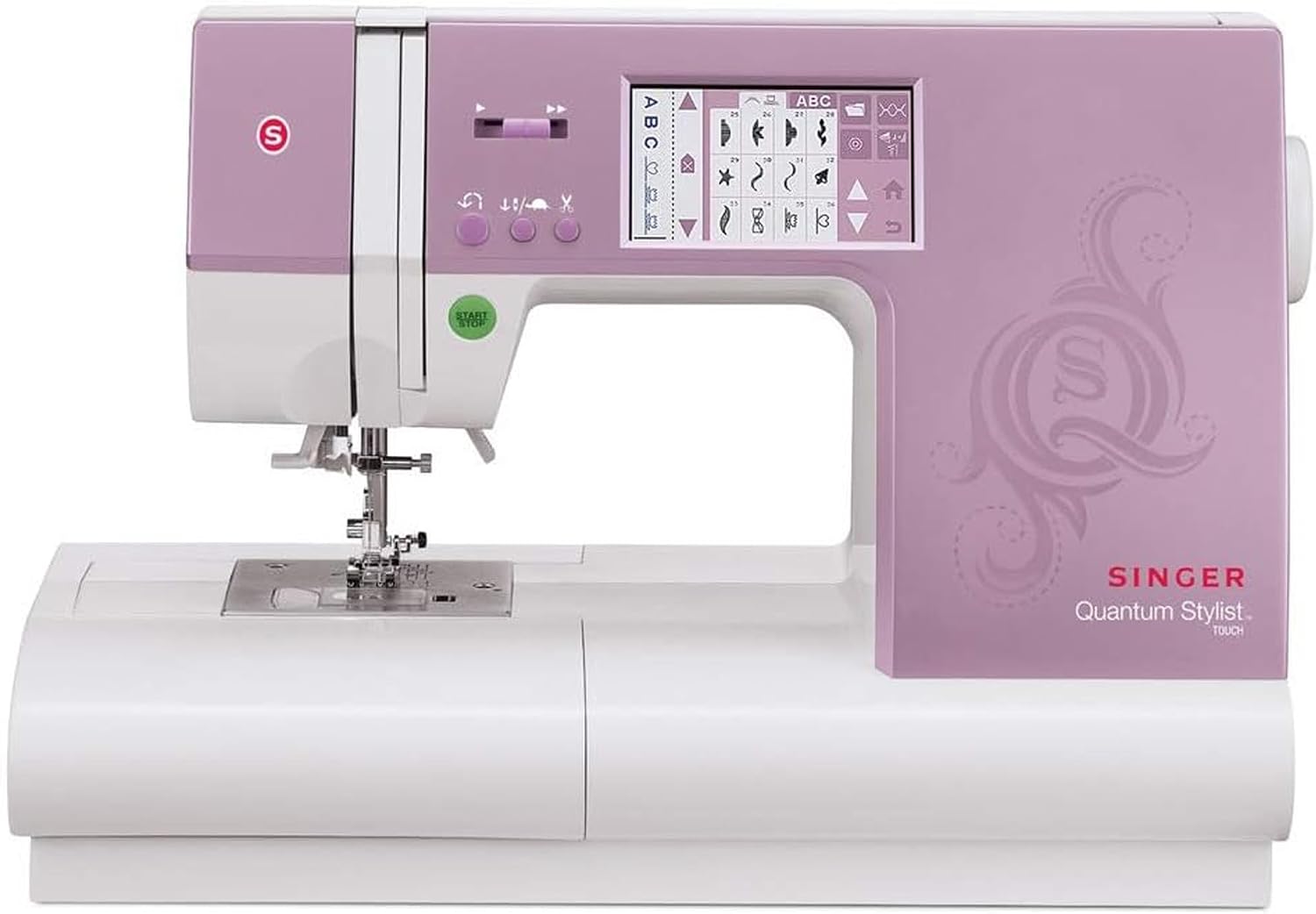 SINGER® Quantum Stylist 9985 Computerized Sewing Machine with Accessory Kit | 1, 000+ stitch applications, built-in needle threader, LCD touch screen