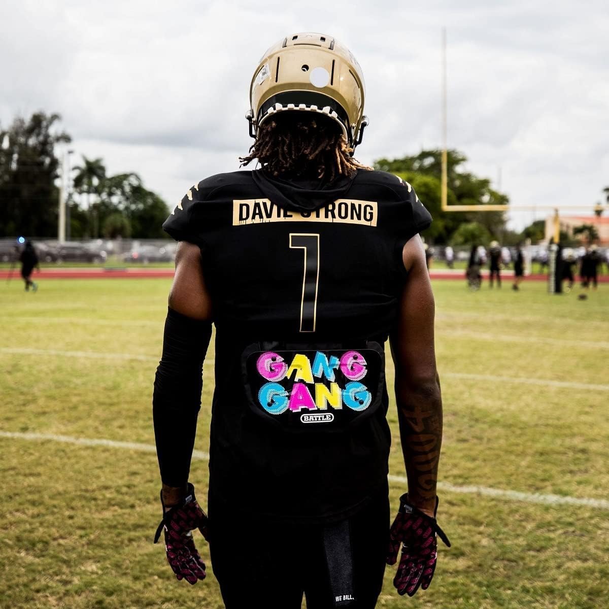 Battle Sports Novelty Football Back Plate, Kids, Adults