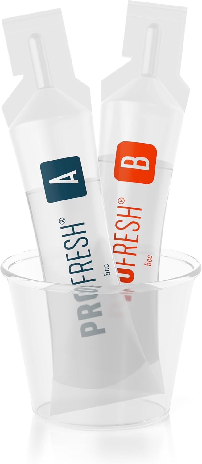 ProFresh Fresh Breath System Starter Kit, Oral Rinse 16.9 Ounce Bottle (Pack of 3) with Prep Packs & Tongue Cleaner, Alcohol Free, Flavor Free