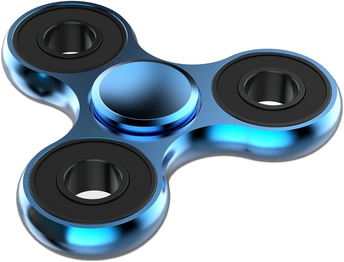 Metal Fidget Spinner Toy Cool Fidget Spinners for Adults and Kids | Stainless Steel Bearing, High Speed 2-5 Min Spins
