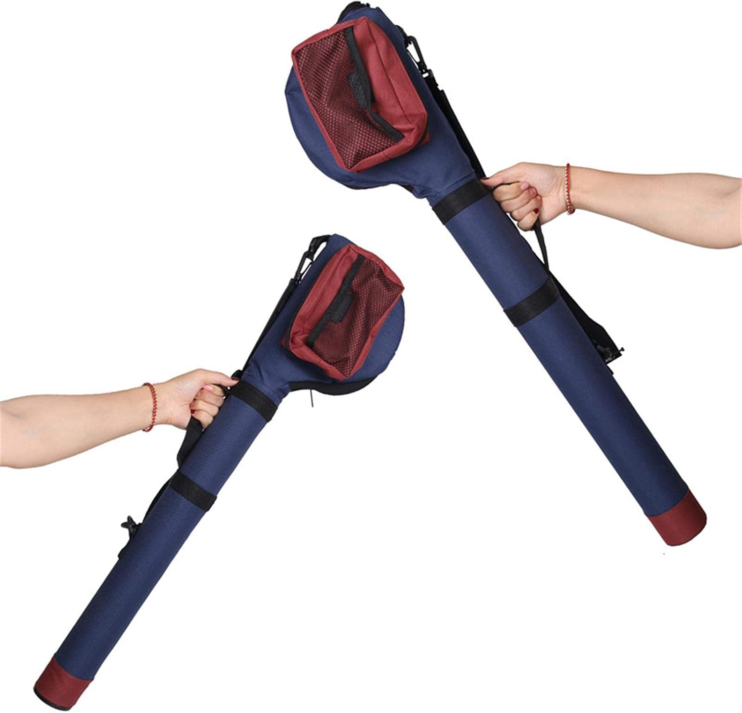 M MAXIMUMCATCH Maxcatch Fly Fishing Rod Case with Reel Pouch, Complete Rod Protection Bag, Single and Dual Rod Tube with Shoulder Strap
