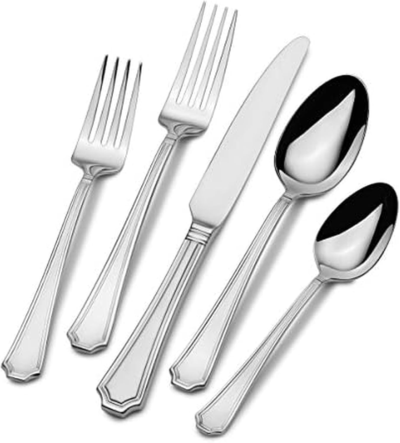 Pfaltzgraff Beckham 20-Piece Stainless Steel Flatware Set, Service for 4
