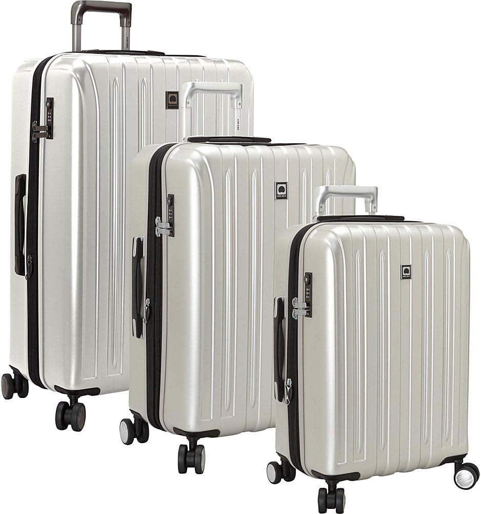 DELSEY PARIS Titanium Hardside Expandable Luggage with Spinner Wheels Carry-On Luggage, Graphite, Carry-On 19 Inch