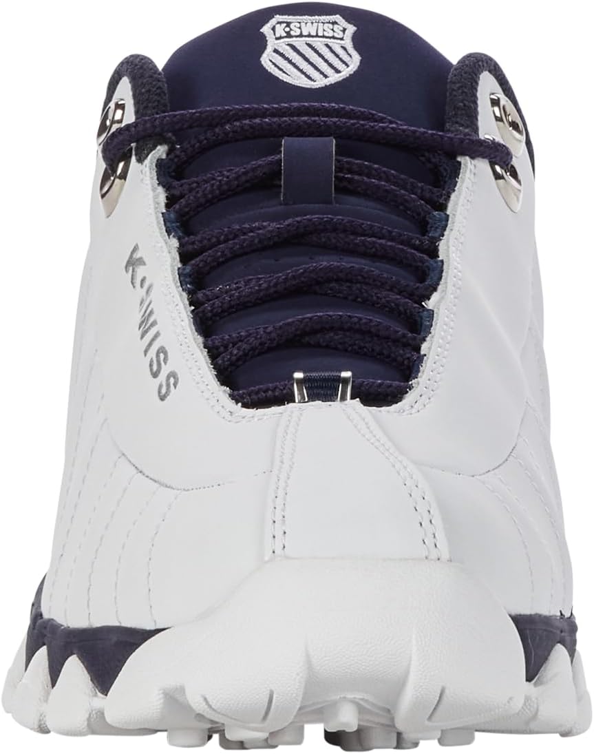 K-Swiss Men's ST329 CMF Sneaker, Wide Tennis Walking Shoes Leather Upper | Court Inspired, Tennis Heritage, Comfort Soft Cushioning, Arch Support, Wide Feet Fit, Chunky Silhouette, Classic Style.