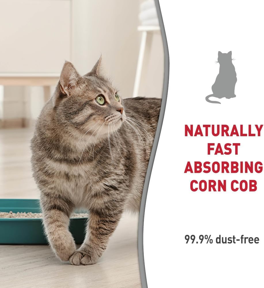 Nature's Miracle Premium Clumping Corn Cob Litter, Tough Odor Bio-Enzymatic Formula, Dust Free