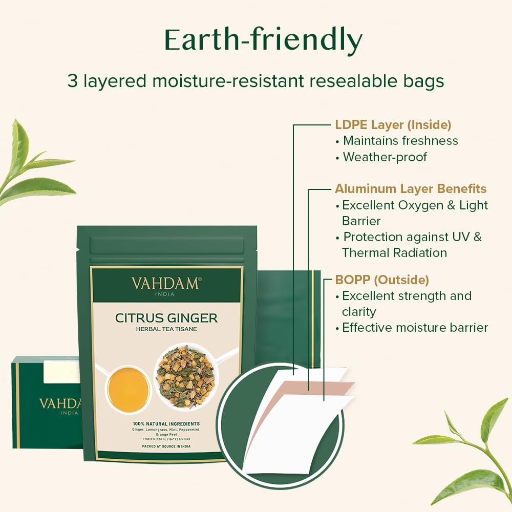 VAHDAM, Green Tea Leaves From Himalayas 170+ Cups (12oz) High Elevation Grown Green Tea Leaves From Himalayas | Pure Unblended Single Origin Green Loose Leaf Tea | Vacuum Sealed