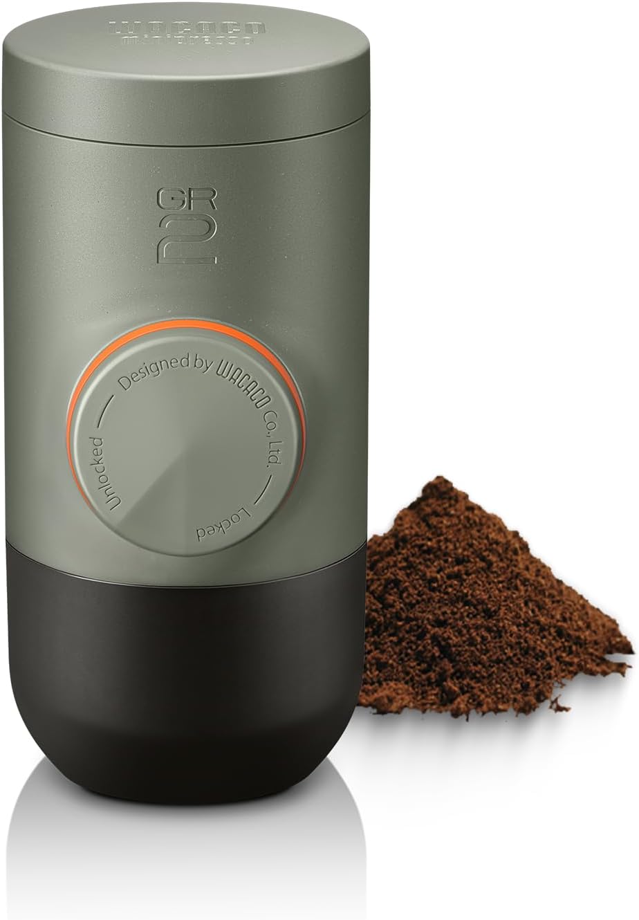 Wacaco Minipresso GR, Portable Espresso Machine, Compatible Ground Coffee, Hand Coffee Maker, Travel Gadgets, Manually Operated, Perfect for Camping, Hiking