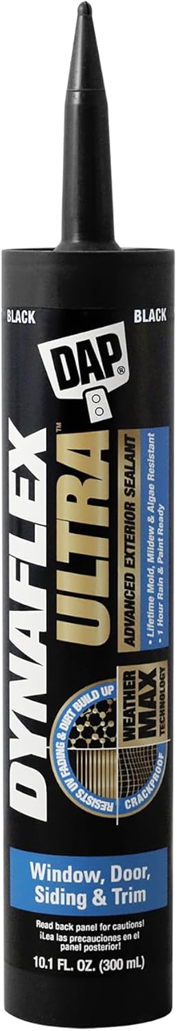 DAP Dynaflex Ultra Advanced Exterior Sealant, Black, 10.1 Oz (7079818220)