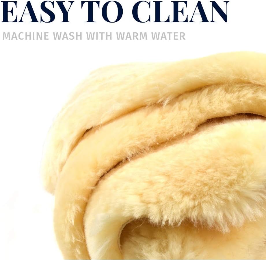 Medical Sheepskin Pelt Pads for Bedsores and Pressure Sores, Large Size (38” x 24” x 1”) | Large Size