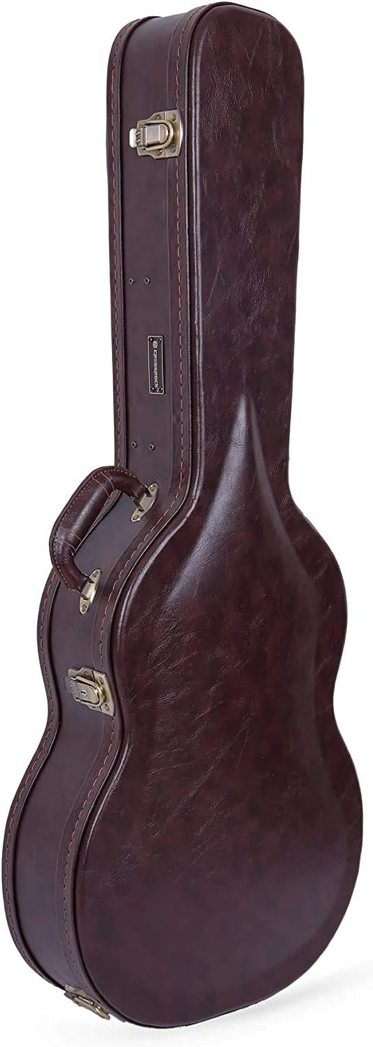 Crossrock Hardshell Arch Top wood case fits SG Electric Guitars-Black(CRW600SGBK)