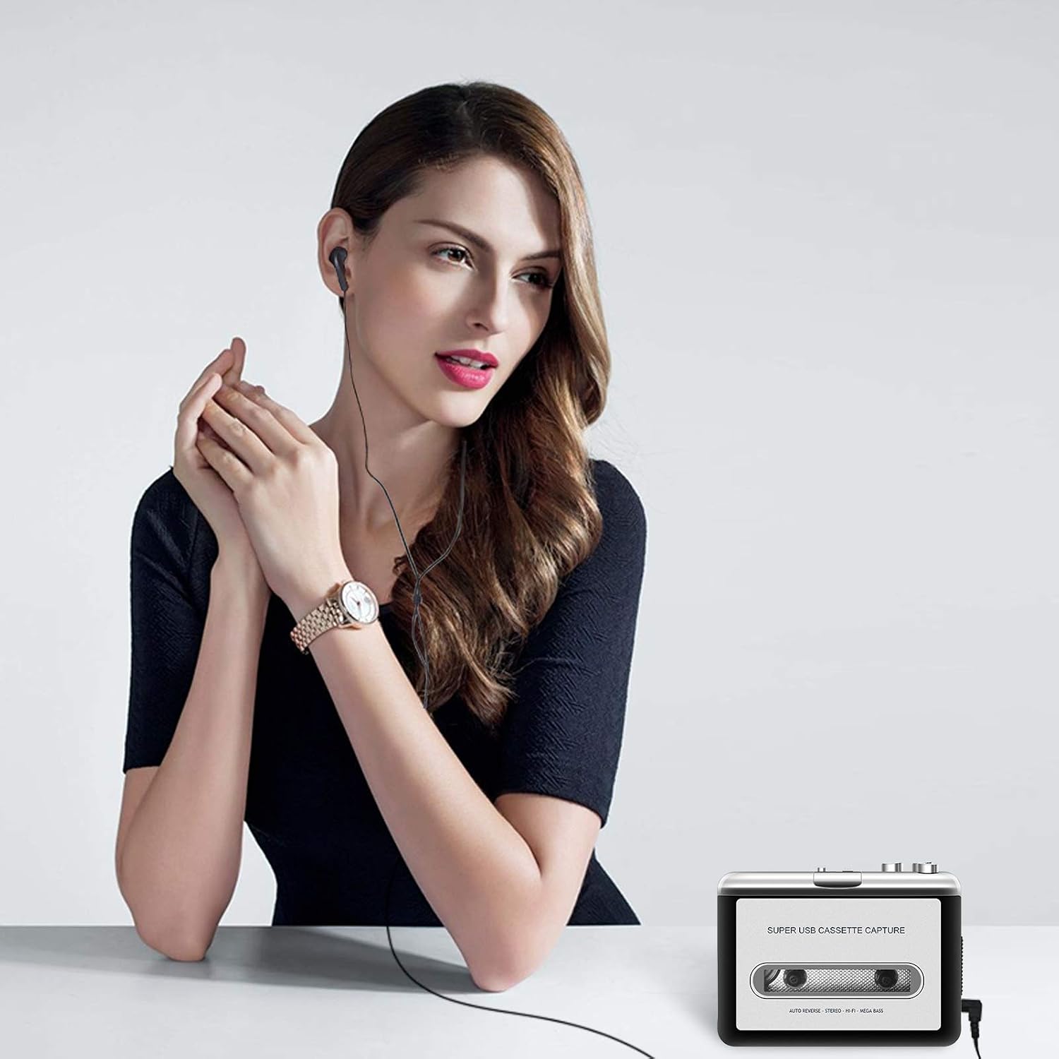 Cassette Tape Player – Portable Tape Player Audio Cassette to Digital Converter