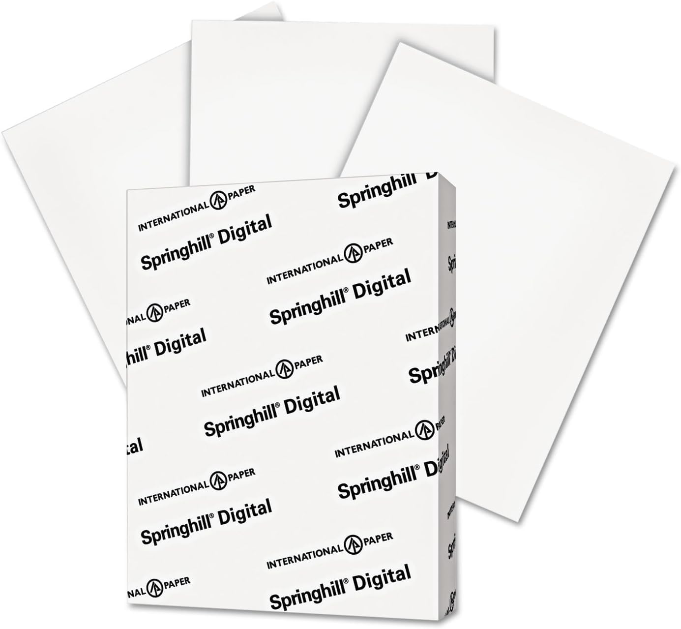 Springhill White 8.5” x 11” Cardstock Paper, 90lb, 163gsm, 250 Sheets (1 Ream) – Premium Lightweight Cardstock, Printer Paper with Smooth Finish for Greeting Cards, Flyers, Scrapbooking – 015101R