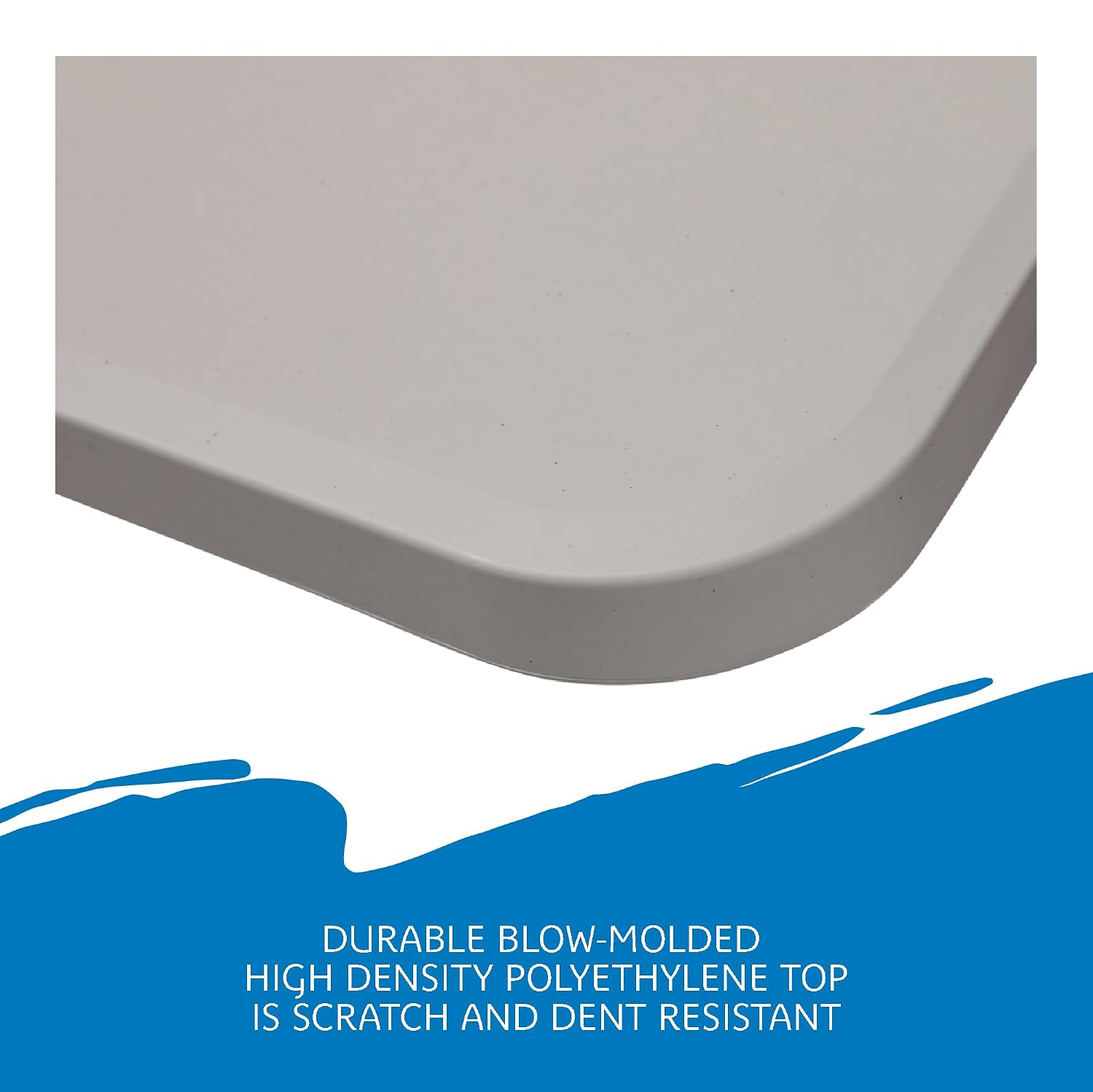 Iceberg IndestrucTable Classic Center-Folding Table, 5 ft, Platinum Granite | Measures 60" x 30" x 29", holds up to 250 lbs, indoor and outdoor use, center-folding for easy carry, ideal for camping