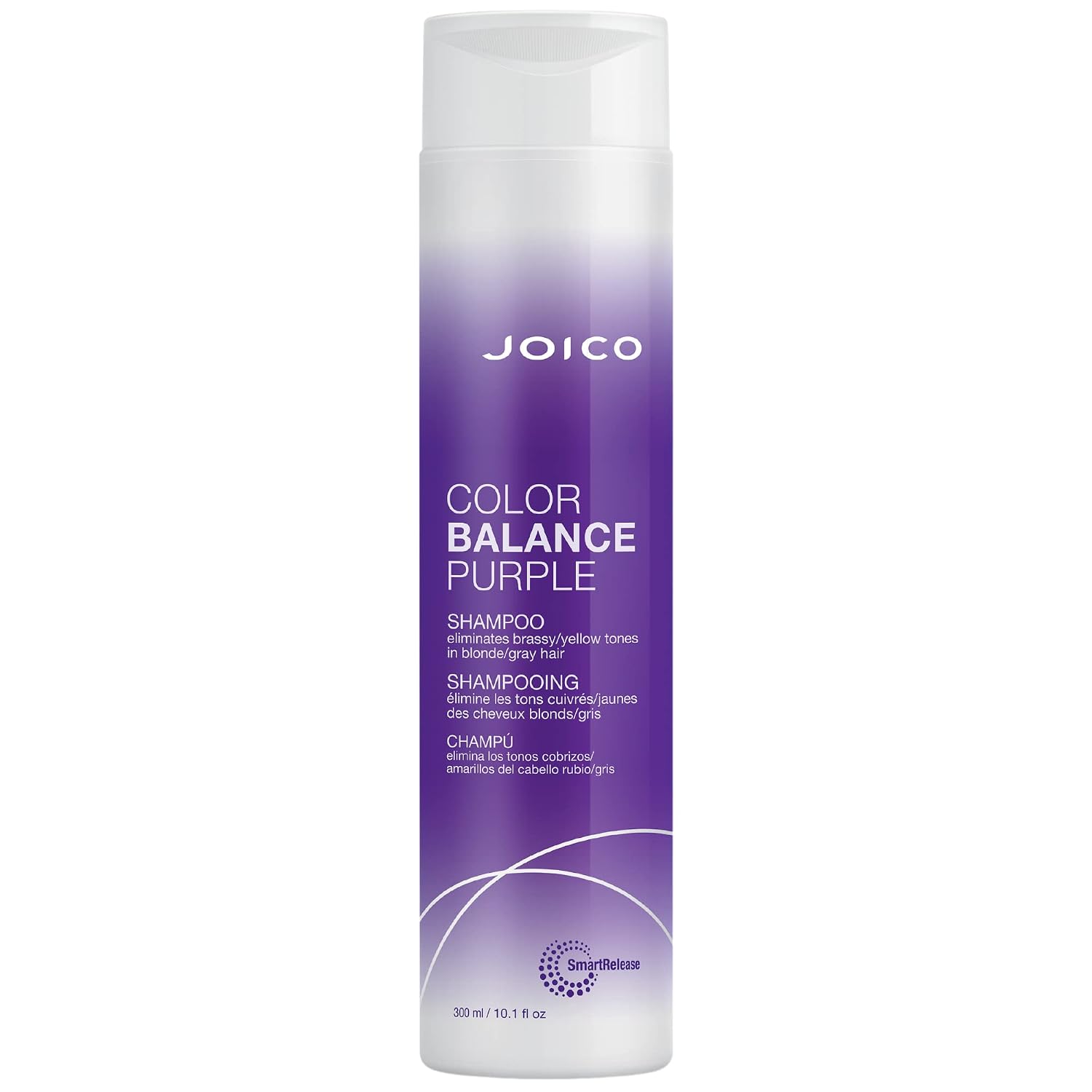 Joico Color Balance Purple Shampoo | For Cool Blonde or Gray Hair | Eliminate Brassy Yellow Tones | Boost Color Vibrancy & Shine | UV Protection