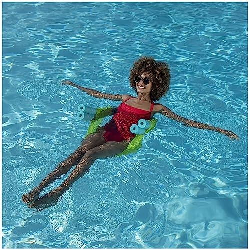 SwimWays Mesh Floating Pool Chair Noodle Slings (4 Pack), Swimming Pool Accessories & Water Toys, Pool Noodle Not Included