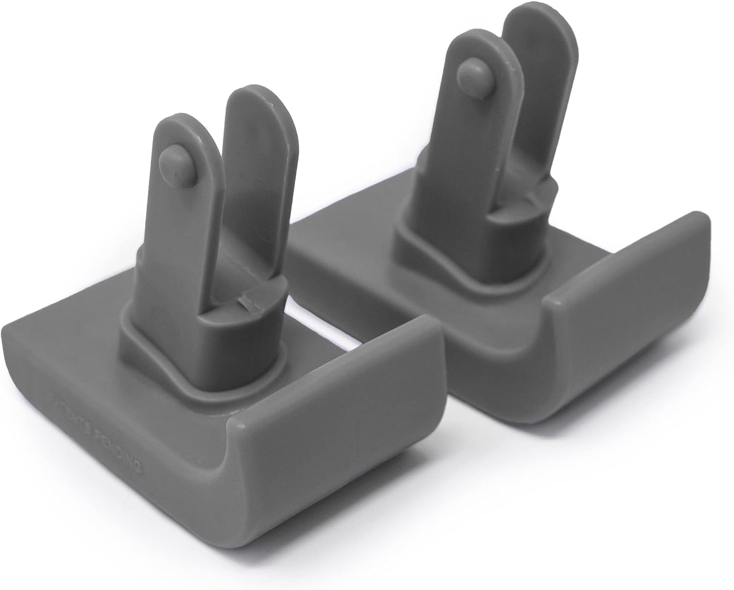 'Click & Go' Ski Glides for Stander EZ Fold-N-Go Travel Walker and Able Life Space Saver Walker (Gray)
