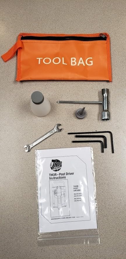 TentandTable PD1002 Fence Post Driver Gas Powered 2-Cycle Engine, 13" Drive