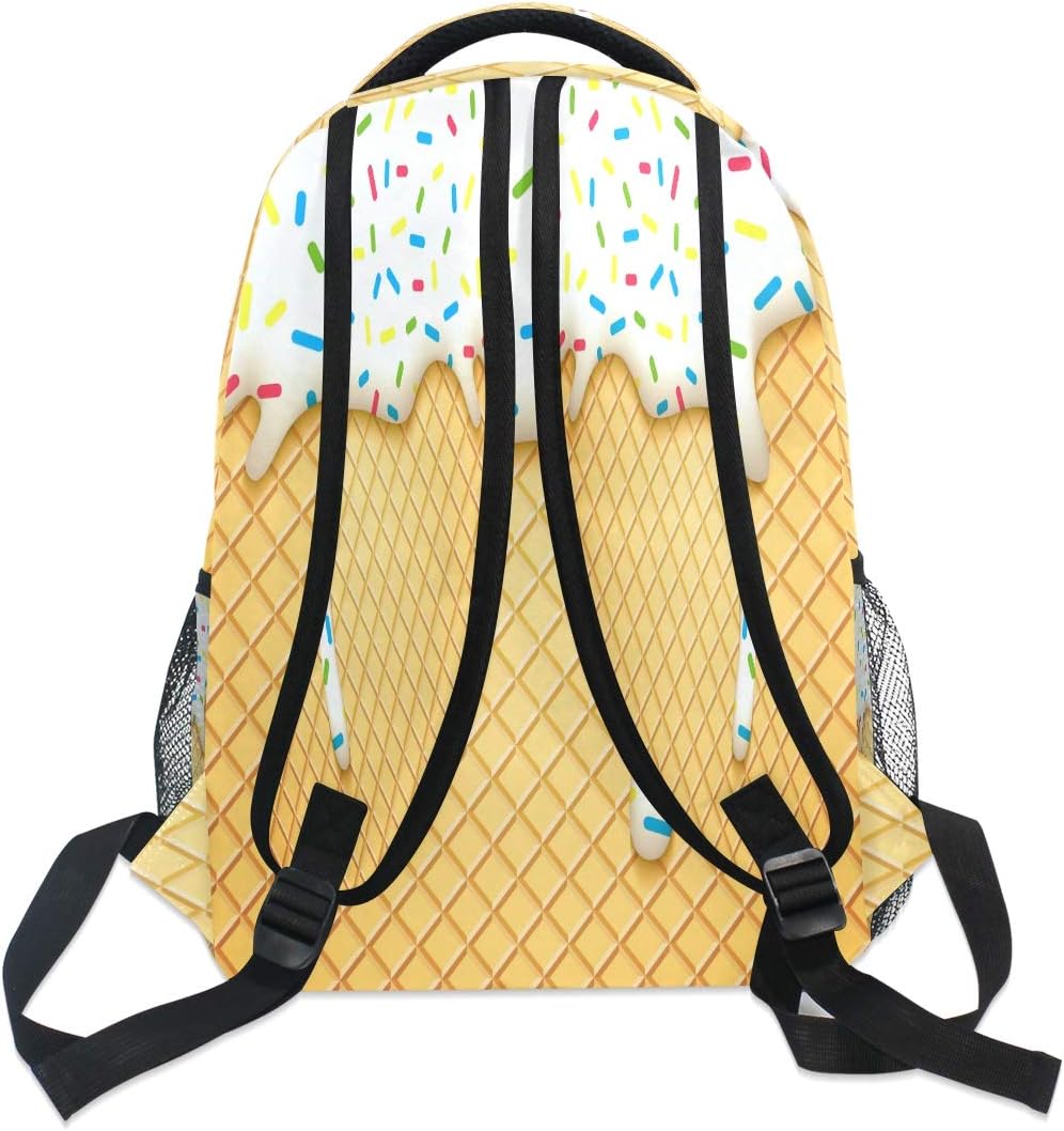 Blueangle Ice Cream Backpack for Girls, Cute School Laptop Backpack