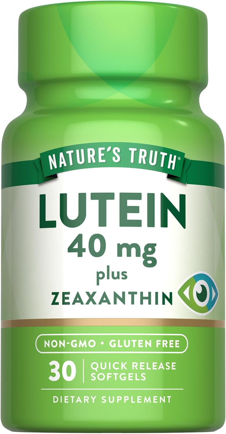 Nature's Truth Lutein and Zeaxanthin Supplement | 40mg | 30 Softgels