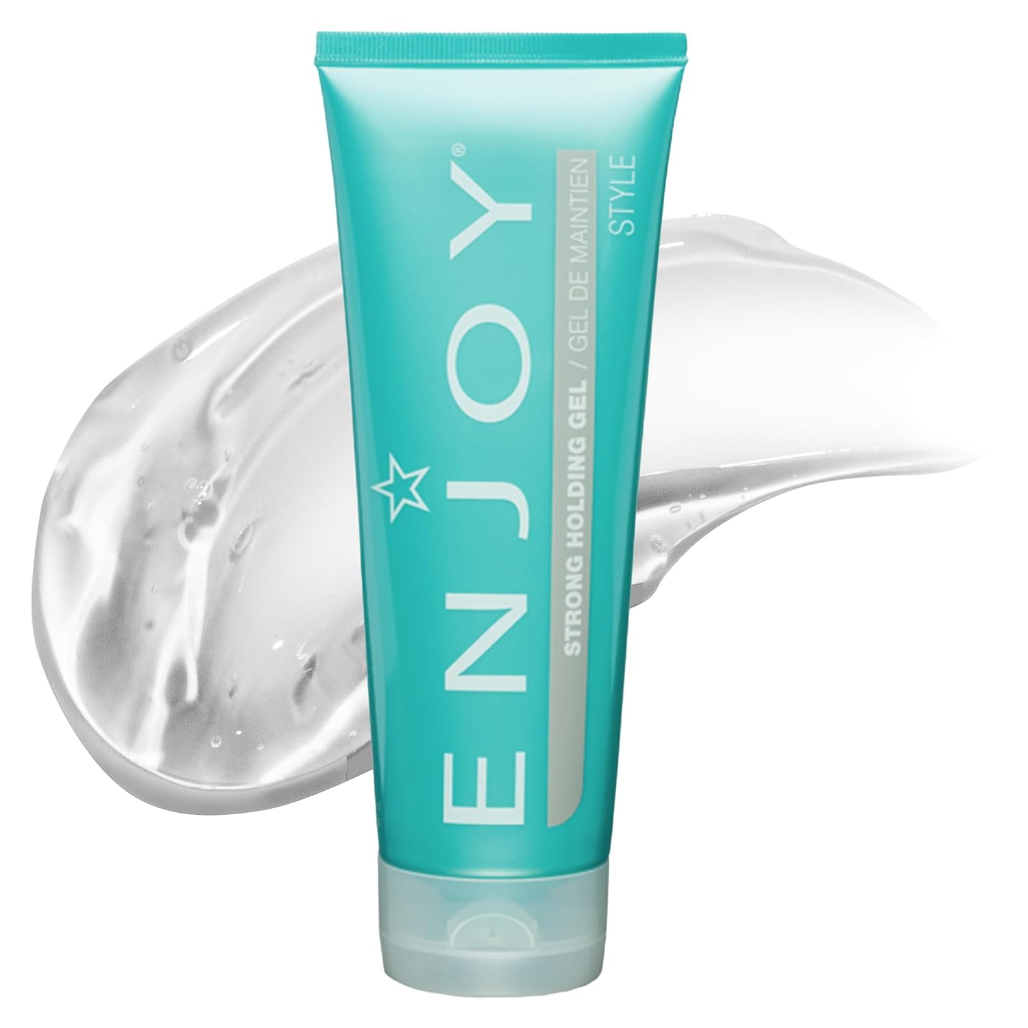 Enjoy Strong Holding Gel, Versatile, Alcohol Free Styling with Medium to Strong Hold & Volume Boost (8 oz)