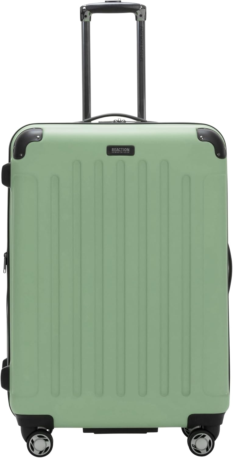 Kenneth Cole REACTION Renegade Luggage Expandable 8-Wheel Spinner Lightweight Hardside Suitcase, Champagne, 20-Inch Carry On