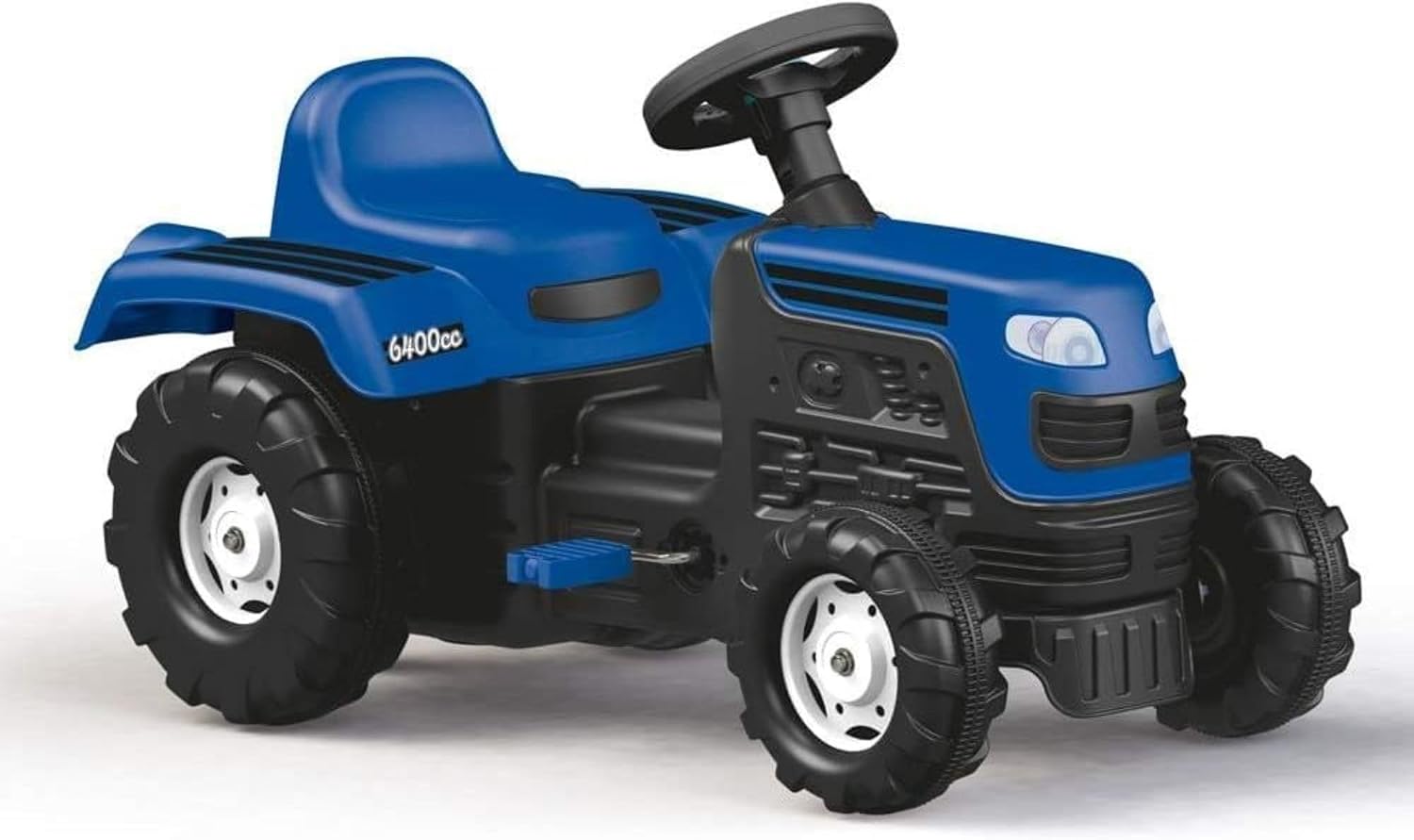 DOLU Ranchero Pedal Operated Ride On Tractor for Kids, Indoor Outdoor Toy Vehicle with Fun Horn and Sturdy Build for for Ages 3 Years and Older, Blue