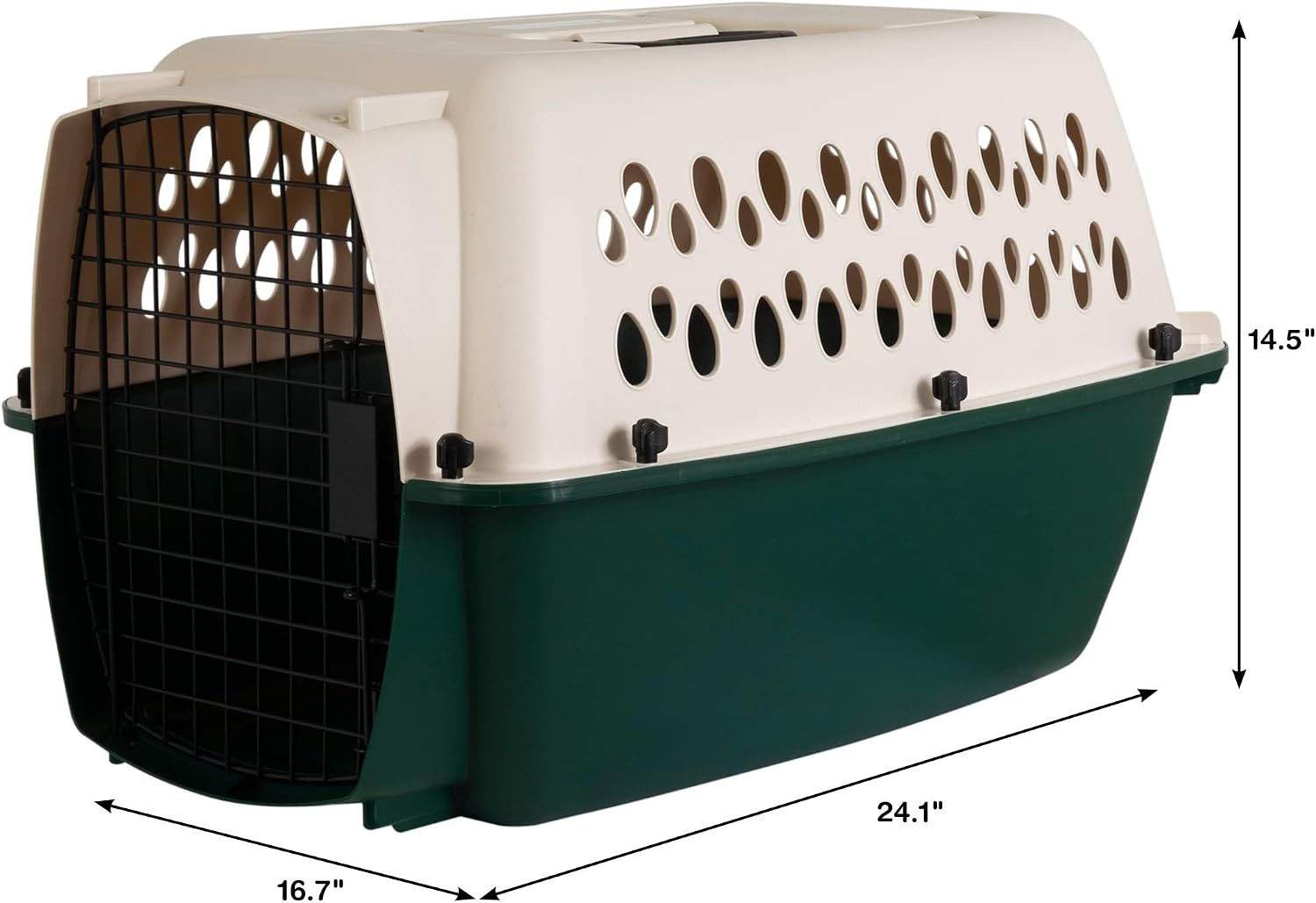 Petmate Ruffmaxx Camouflage Dog Kennel Pet Carrier & Crate 40" (70-90 Lb), Outdoor and Indoor for Large, Medium, and Small Dogs - Made from Recycled Material w/ 360-Degree Ventilation, Made in USA