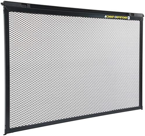 Lippert Components 859794 Screen Defender RV Entry Door Aluminum Screen Protector, 30-inch, Black