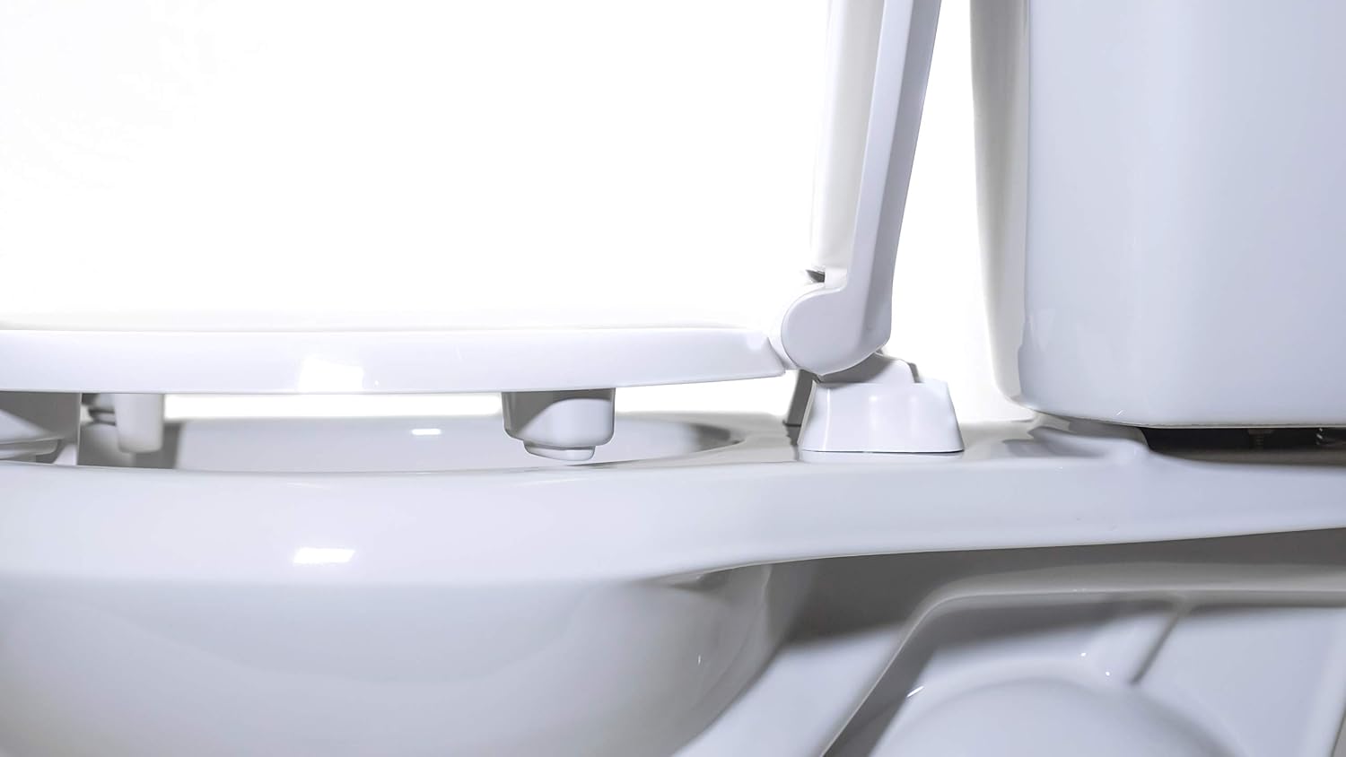 Centoco 3 inch Raised Toilet Seat for Seniors, Elongated, White | Closed Front, Cover, Plastic, 3L800STS-001, Made in the USA
