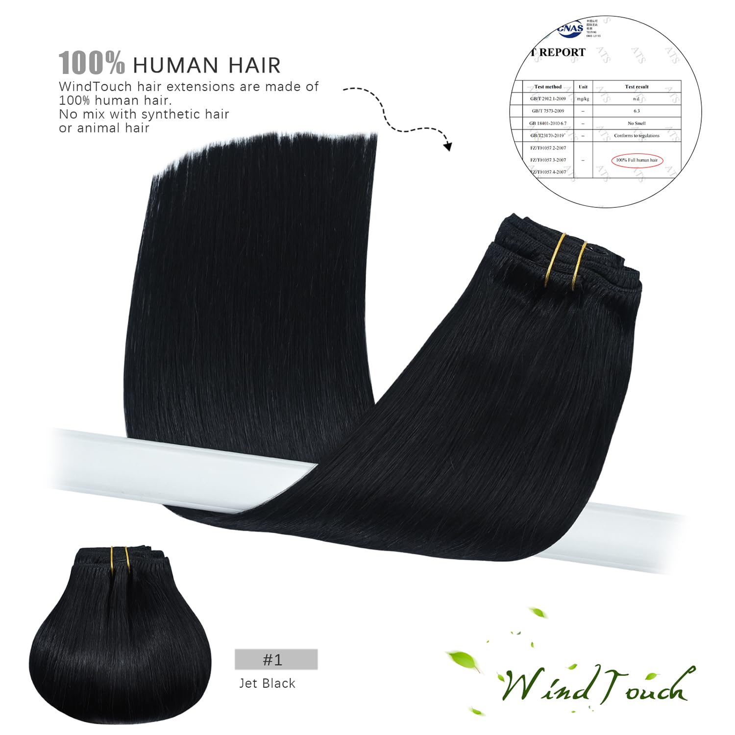 WindTouch Clip In Hair Extensions Human Hair Mixed Bleach Blonde 18Inch 75g Hair Extensions for Women Remy Blonde Extensions Clip in #18p613 7PCS