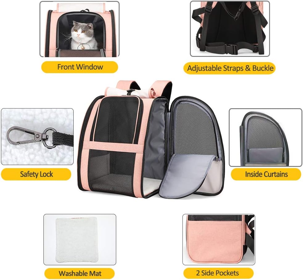 Texsens Innovative Traveler Bubble Backpack Pet Carriers for Cats and Dogs