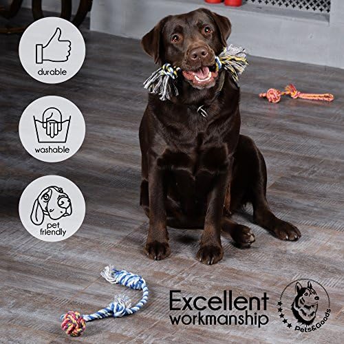 Pets&Goods Dog Rope Chew Toys – 5-Pack Durable Cotton Tug Toys for Puppies & Small/Medium Dogs – Dental Cleaning, Teething Relief