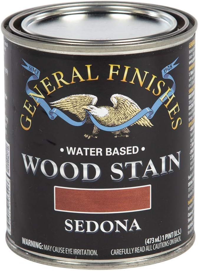 General Finishes Water Based Wood Stain, 1 Quart, Antique Oak