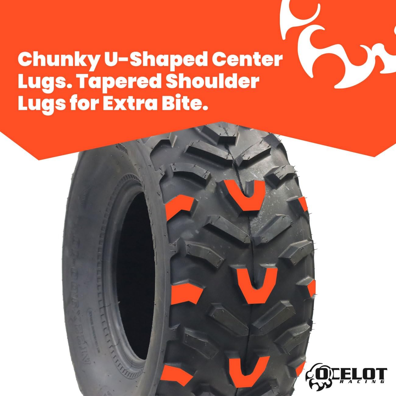 Long Mileage Sport ATV and UTV Trail Wolf Style Tread 22X11-10 P367