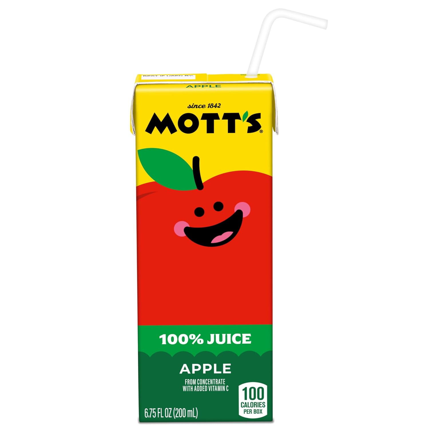 Mott's 100% Original Apple Juice, 6.75 Fl Oz Boxes, 32 Count (4 Packs Of 8), 2 Servings Of Fruit, 100% Fruit Juice, Gluten-free, Caffeine-free, Kosher, Contains No Artificial Colors Or Sweeteners