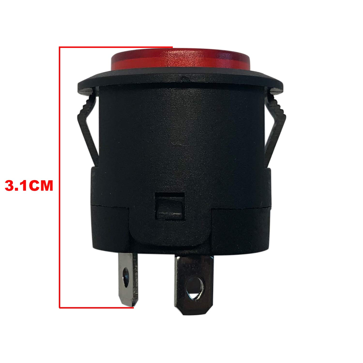 2PCS Push Button Power Supply Switch Start Button Switch for ChildrenElectric Powered Wheel Replacement Parts Kids Ride-On Car Toys Accessory Self