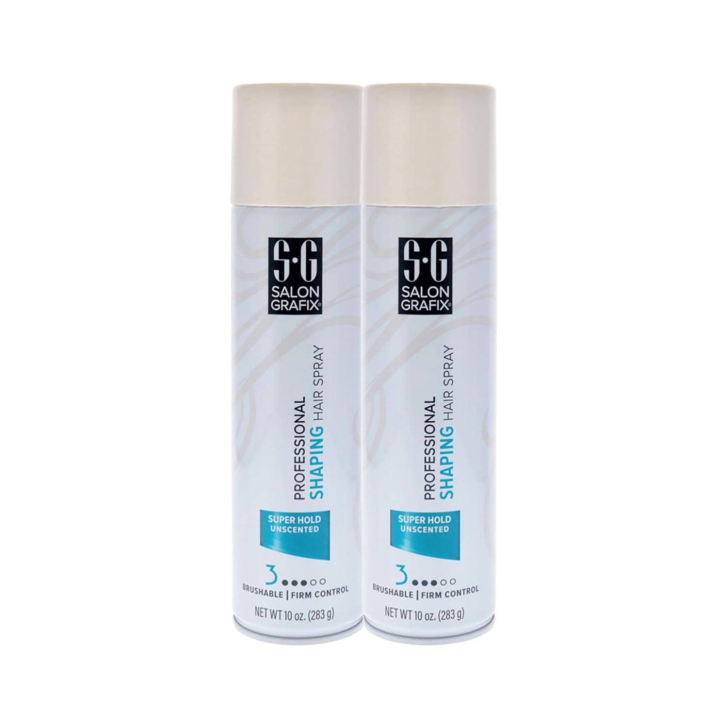 Salon Grafix Shaping Hair Spray - Brushable and Freshly Scented Hairspray for Women and Men - Professional Quality Result - Extra Super Hold - 2 pc