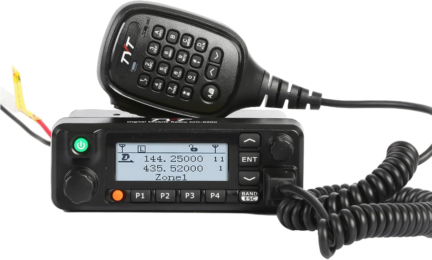 TYT MD-9600 GPS with AES256 Dual Band DMR Mobile Transceiver 50-Watt Car Truck Radio