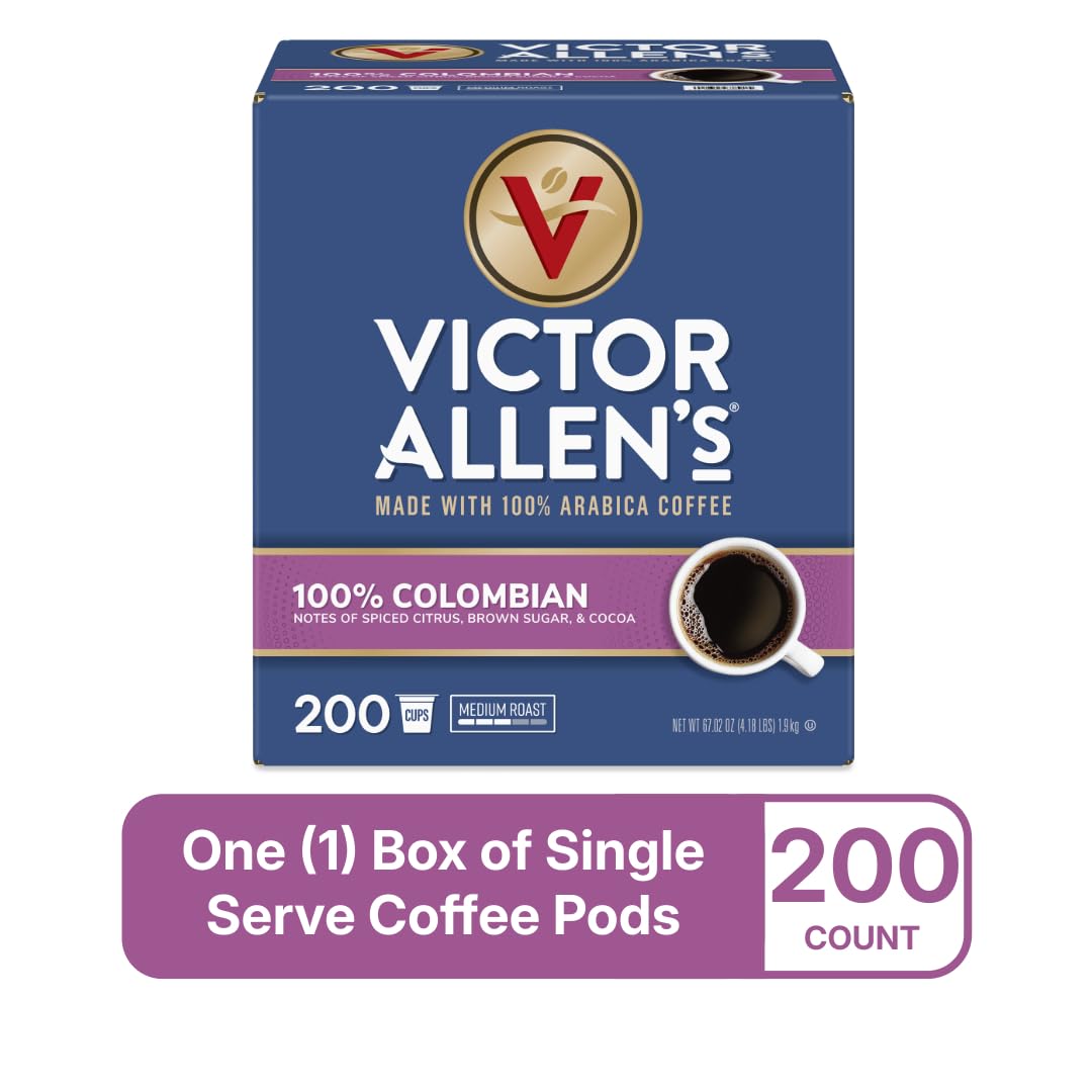 Victor Allen's Coffee Donut Shop Blend, Medium Roast, 80 Count, Single Serve Coffee Pods for Keurig K-Cup Brewers | 100% Arabica beans, Compatible with all K-Cup brewers, Kosher-OU (Pareve), 90-150mg caffeine per serving