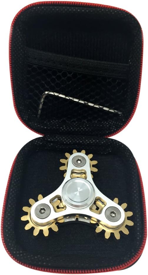 FXCOOLCT Hand Spinner 4 Gear Linkage Fidget Spinner Anti Stress Toys Tri-Spinner Fidget Stress Reducer Anxiety Killing Time Kids Adult Gift