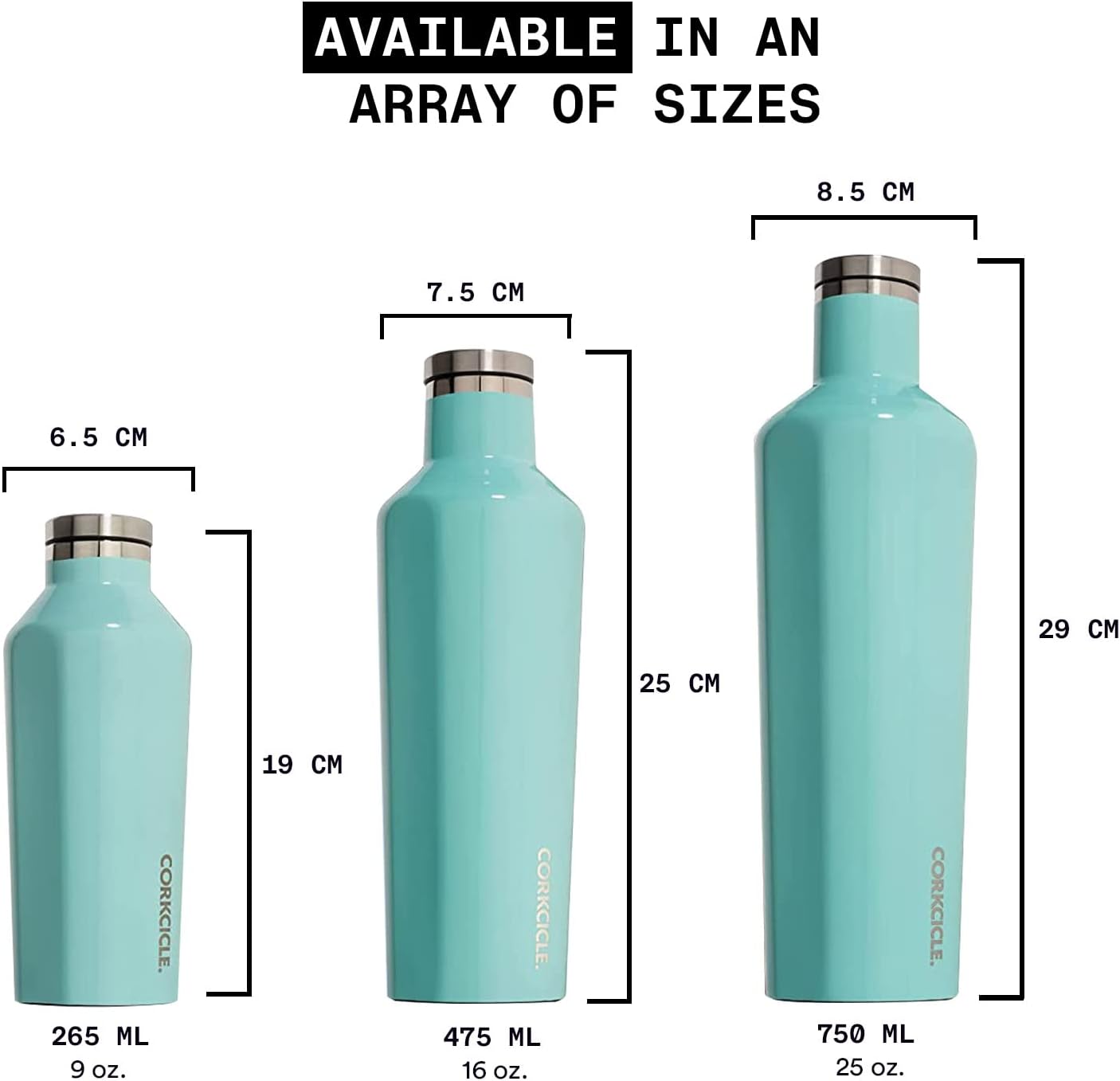 Corkcicle., Canteen Quartz Rose Gloss 16 Ounce