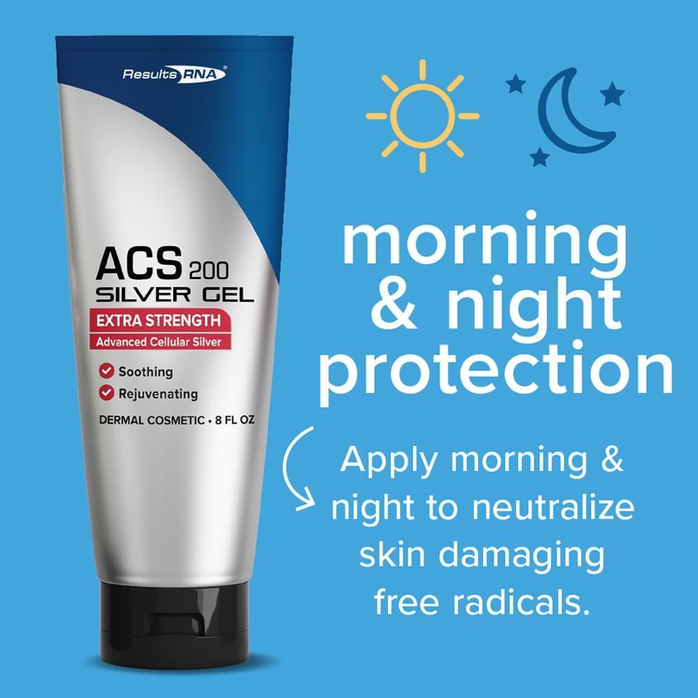 Results RNA - ACS 200 Silver-Glutathione Gel – Advanced Cellular Colloidal Silver Gel for Wound Care & Superior Dermal Healing. Clinically Proven (2 oz - 30 Day)