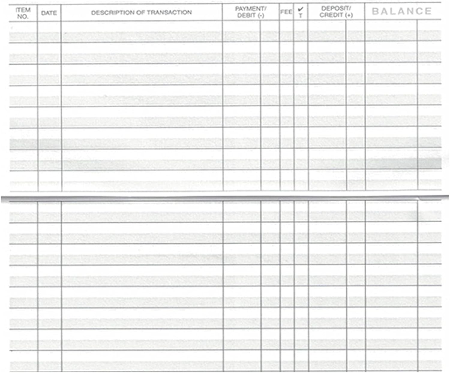 50 Page Checkbook Registers Standard Check Register Bank Transaction Register with 2026 2027 2028 Calendars, Set of 3