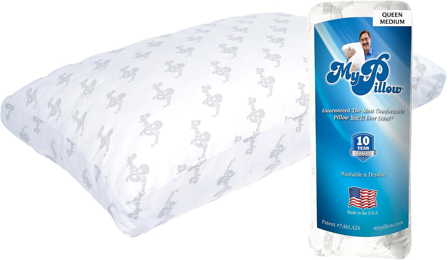 MyPillow Bedding Bed Pillows for Sleeping King Size, Gusseted for Back, Stomach or Side Sleepers - My Pillow Premium Pillow [King, Medium]